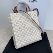 Medium Vertical Cabas In Triomphe Canvas With Celine Print - Image 5