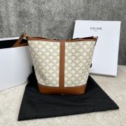Celine Triomphe Canvas Medium Bucket Bag - Image 2