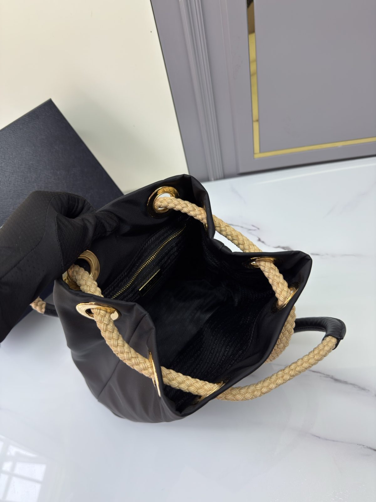 Prada Re-Nylon Bucket Bag - Image 7