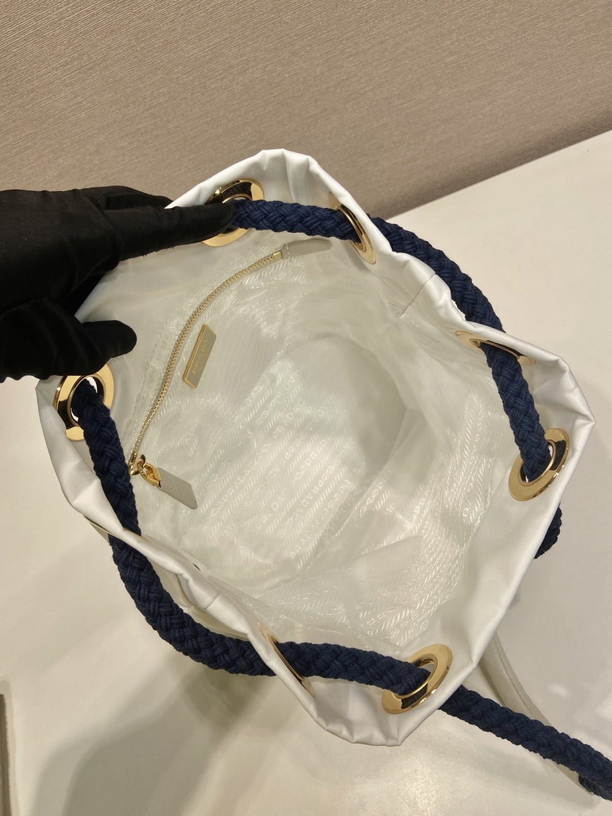 Prada Re-Nylon Bucket Bag - Image 8