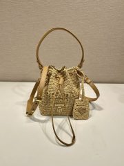 Prada Crochet Mini Bucket Bag