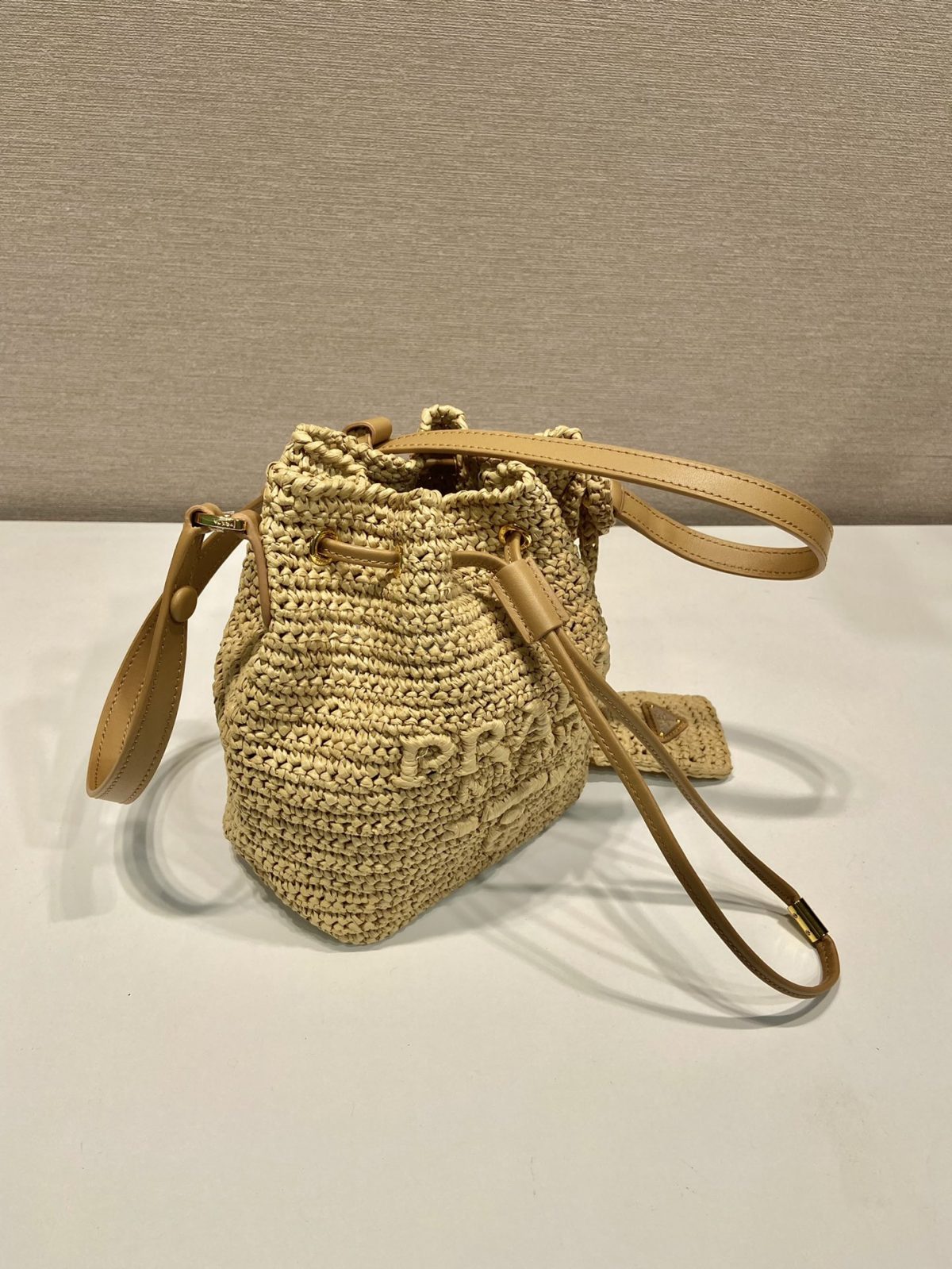 Prada Crochet Mini Bucket Bag - Image 5