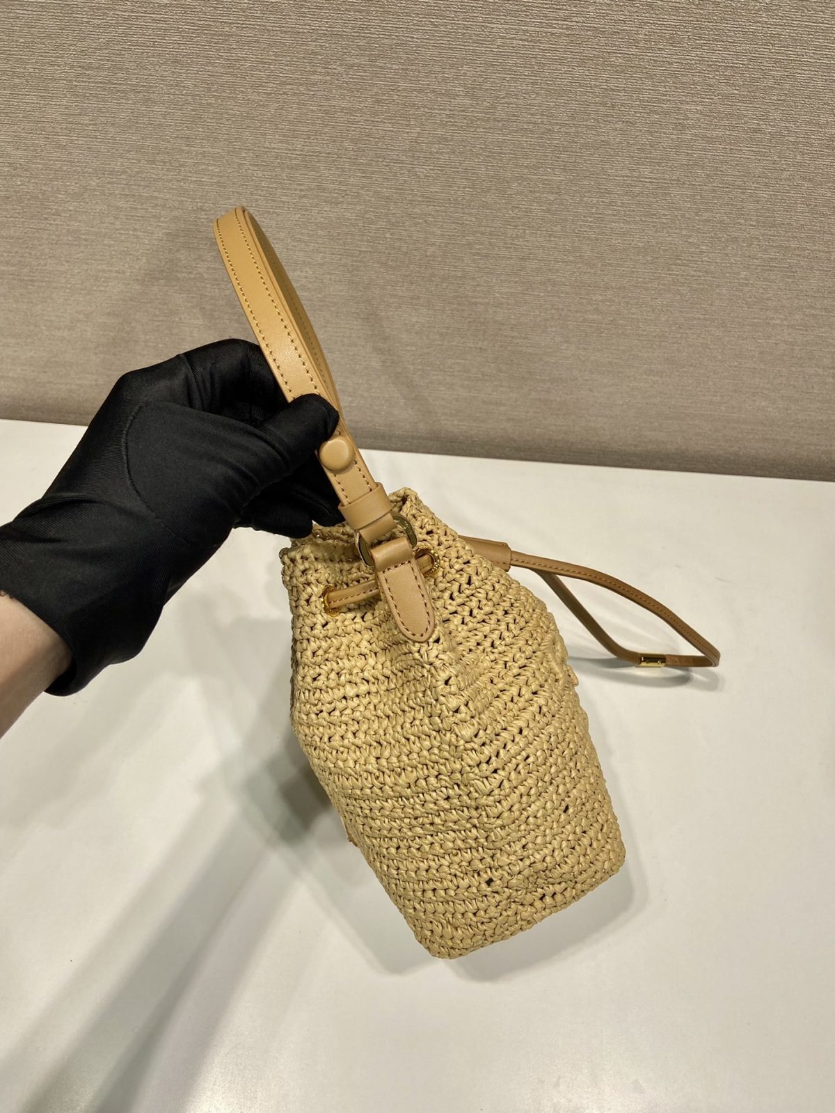 Prada Crochet Mini Bucket Bag - Image 4
