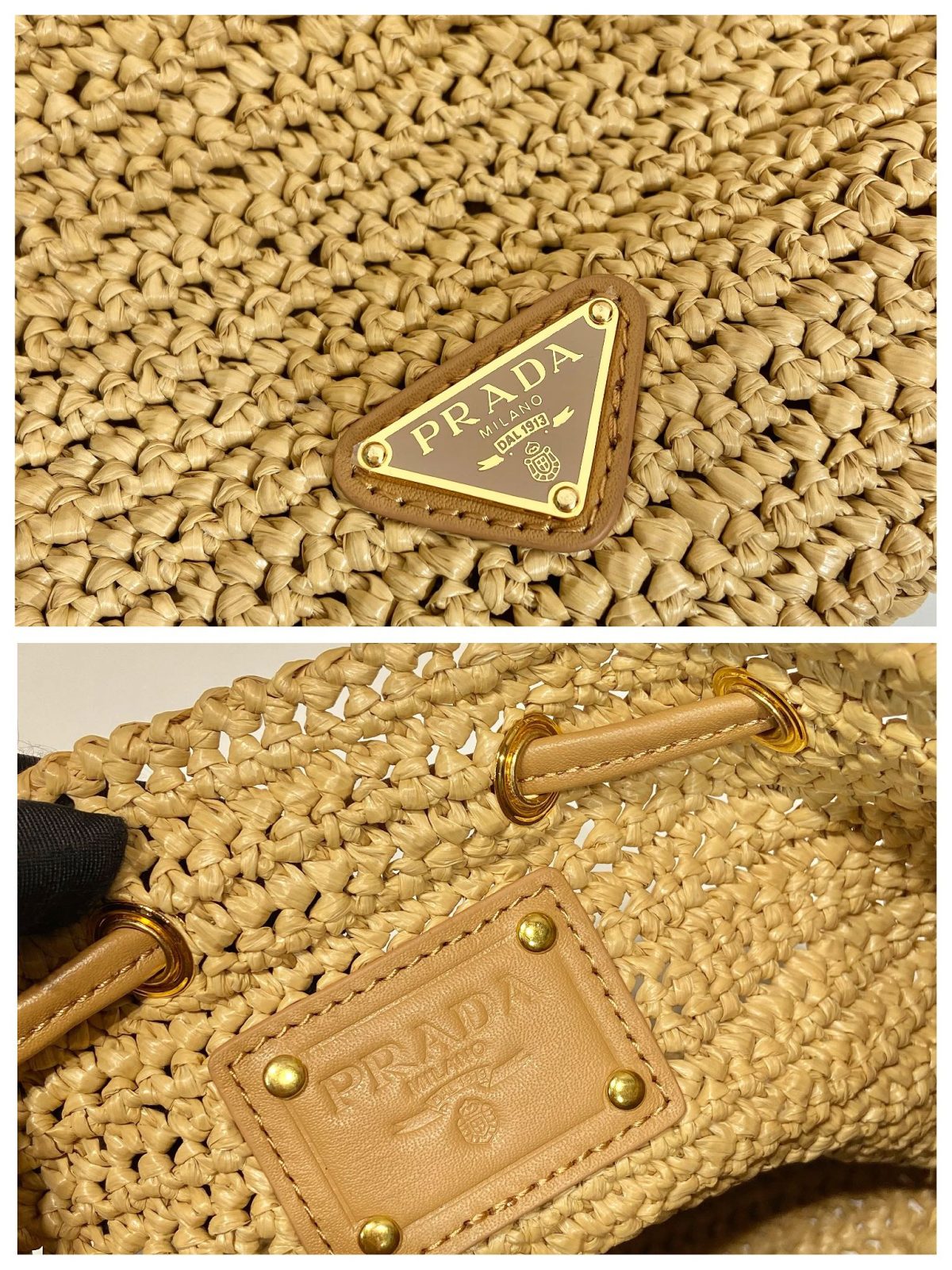 Prada Crochet Mini Bucket Bag - Image 8