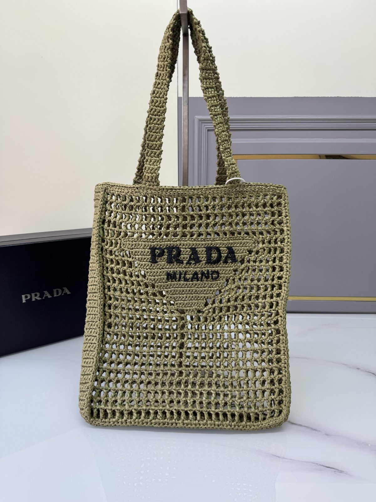 Prada Crochet tote bag - Image 1
