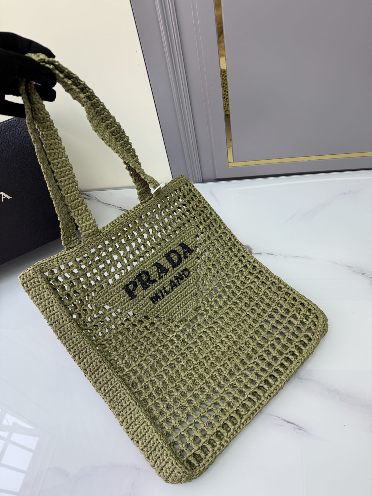 Prada Crochet tote bag - Image 4