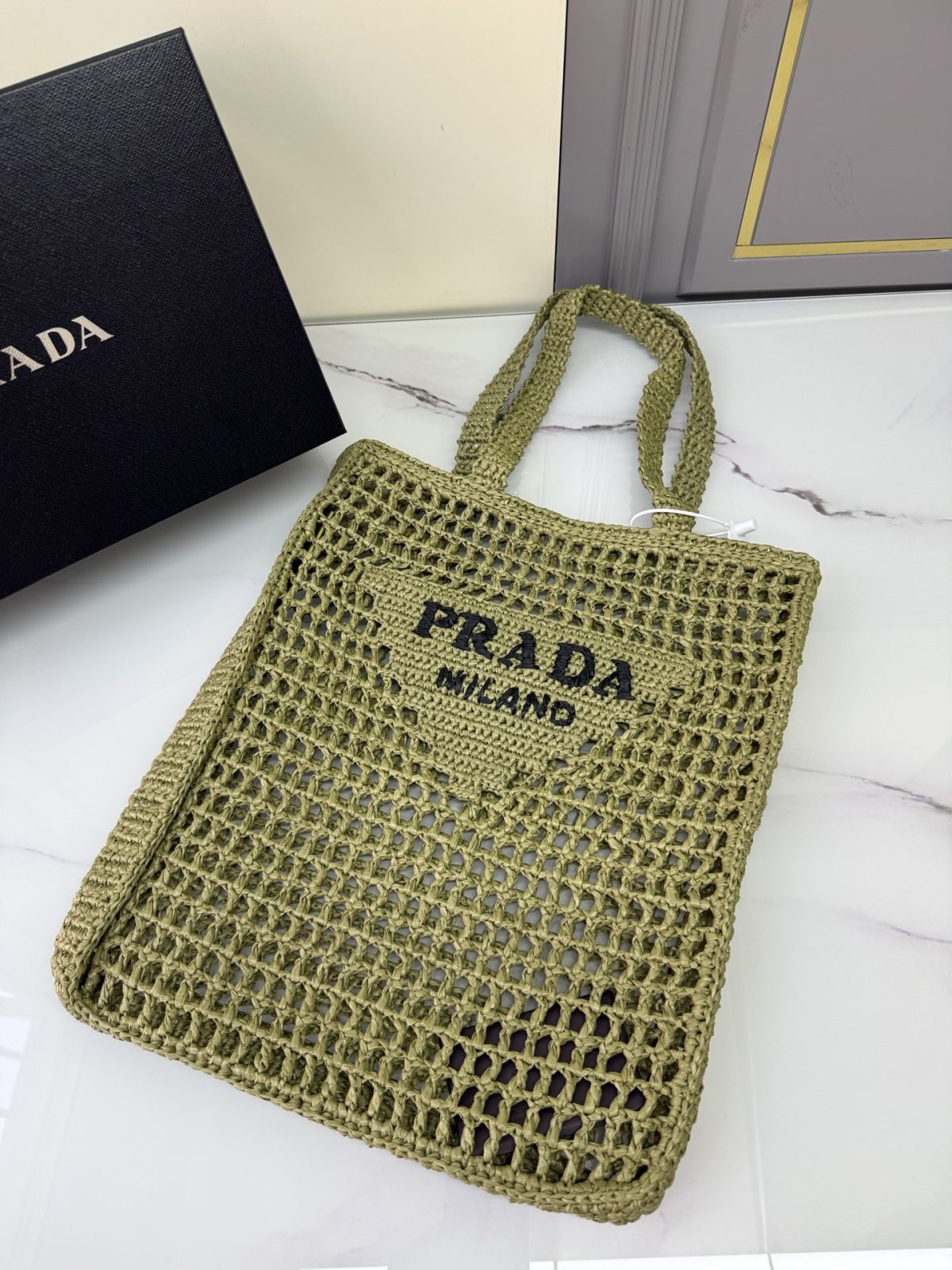 Prada Crochet tote bag - Image 2