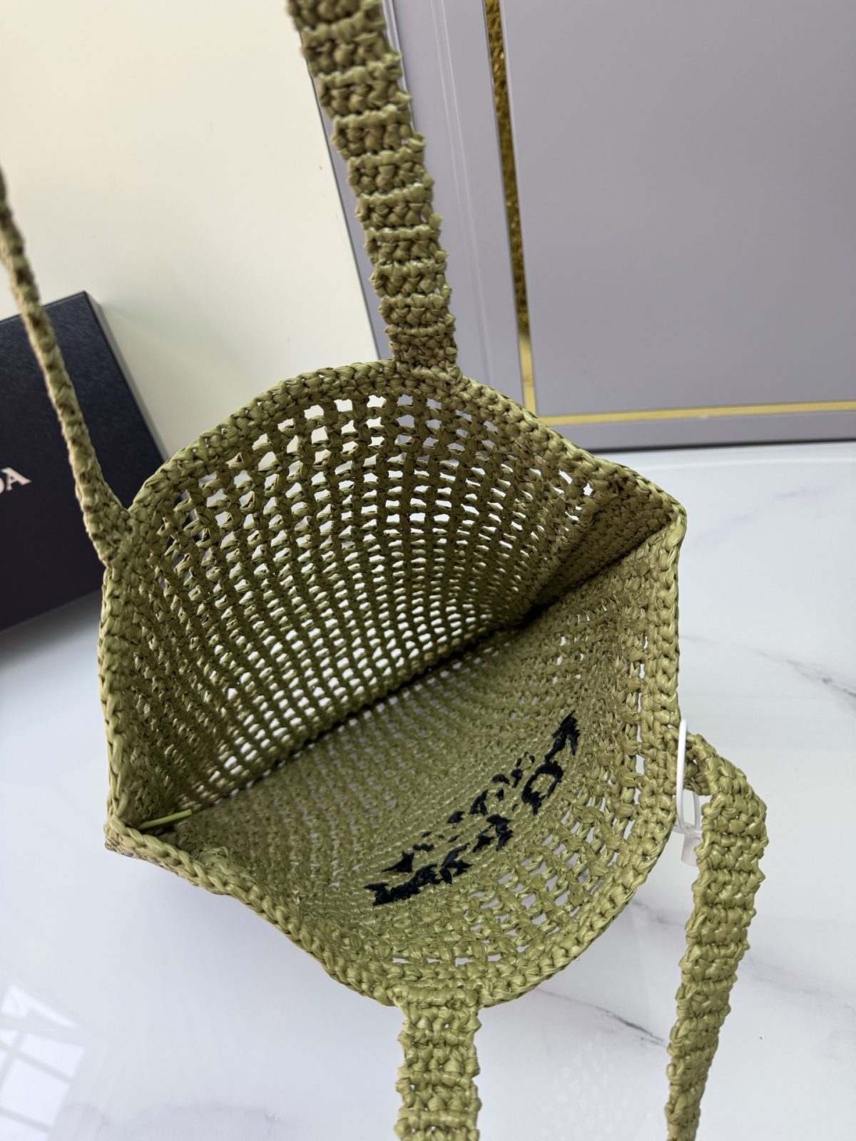 Prada Crochet tote bag - Image 8