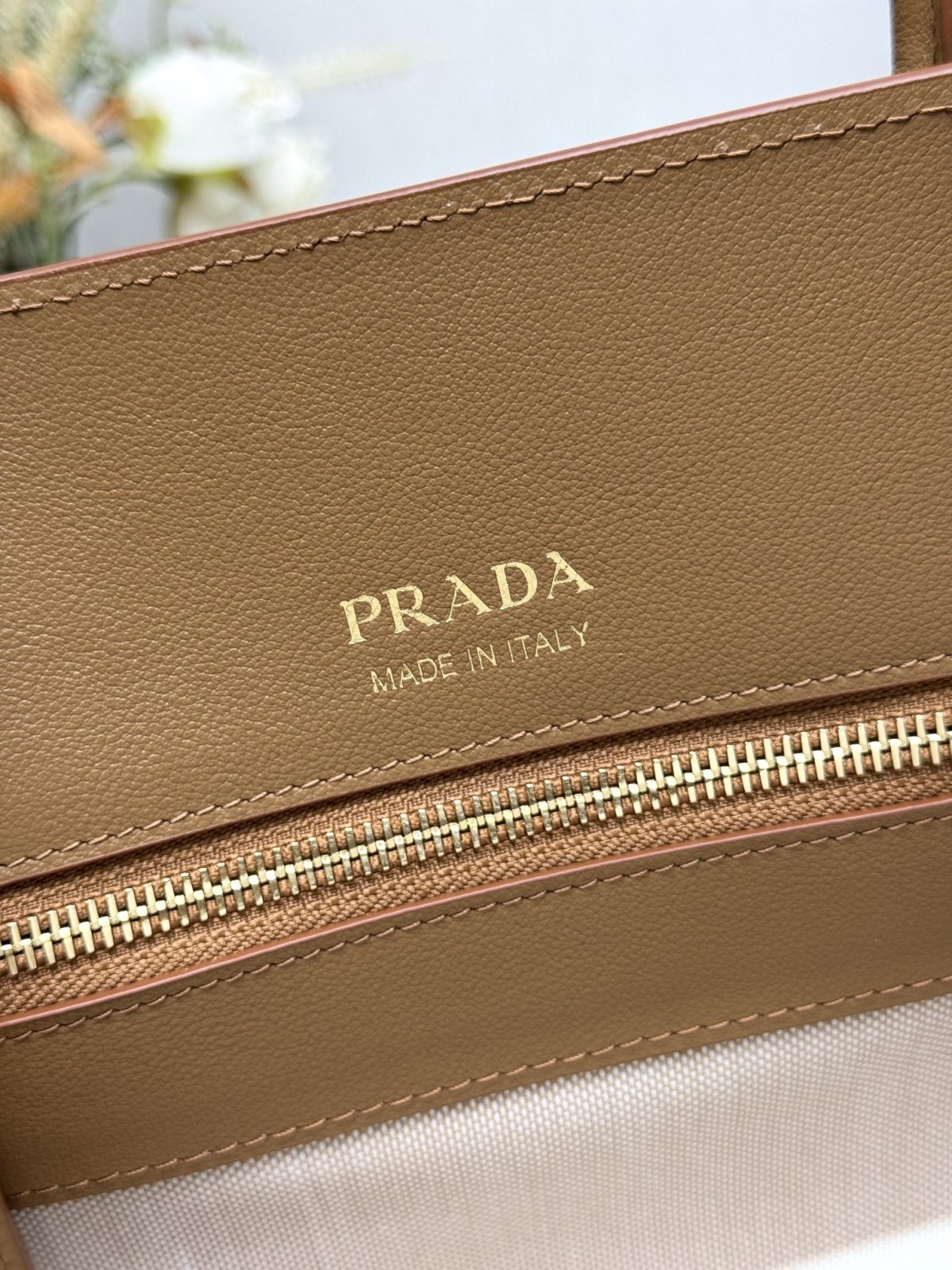 Prada Medium leather tote bag - Image 6
