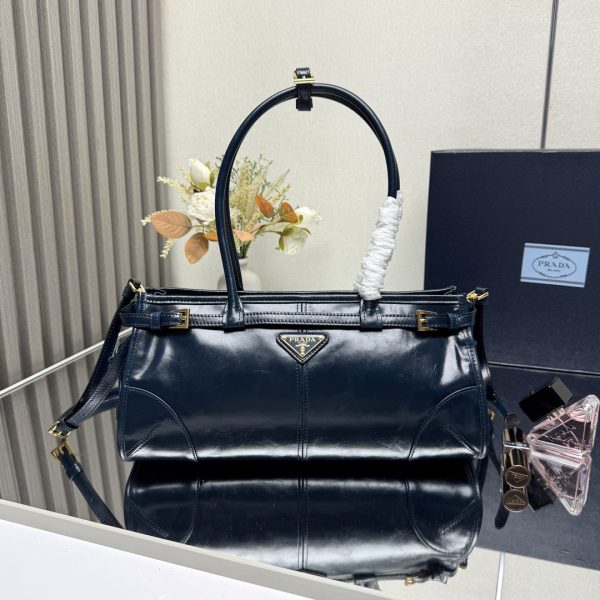 Prada Bonnie Medium Naplak Patent Leather Handbag