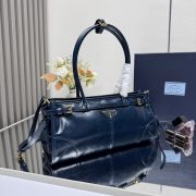 Prada Bonnie Medium Naplak Patent Leather Handbag - Image 4