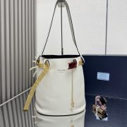 Prada Buckle Leather Bucket Bag - Image 5