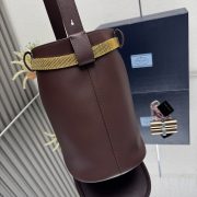 Prada Buckle Leather Bucket Bag - Image 4