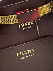 Prada Buckle Leather Bucket Bag - Image 9