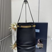 Prada Buckle Leather Bucket Bag - Image 5