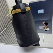 Prada Buckle Leather Bucket Bag - Image 7