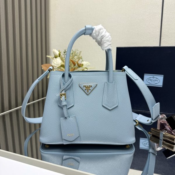 Prada Small Double Saffiano Leather Bag