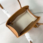 Prada Medium Linen Blend And Leather Tote Bag - Image 7