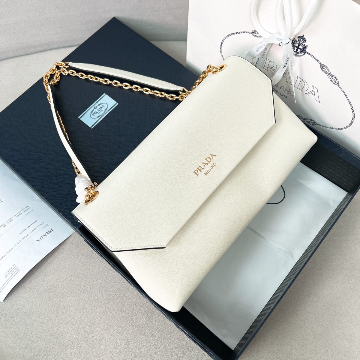 Prada Doux medium leather shoulder bag - Image 1