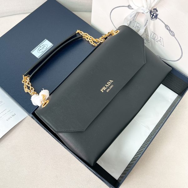 Prada Doux medium leather shoulder bag