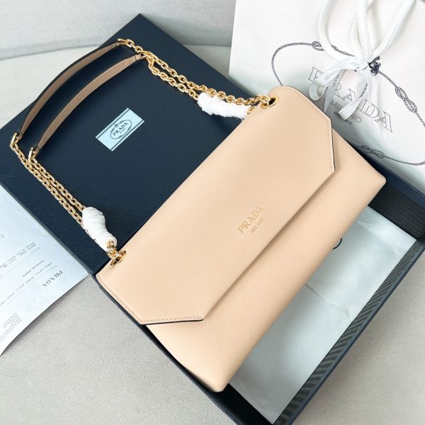 Prada Doux medium leather shoulder bag