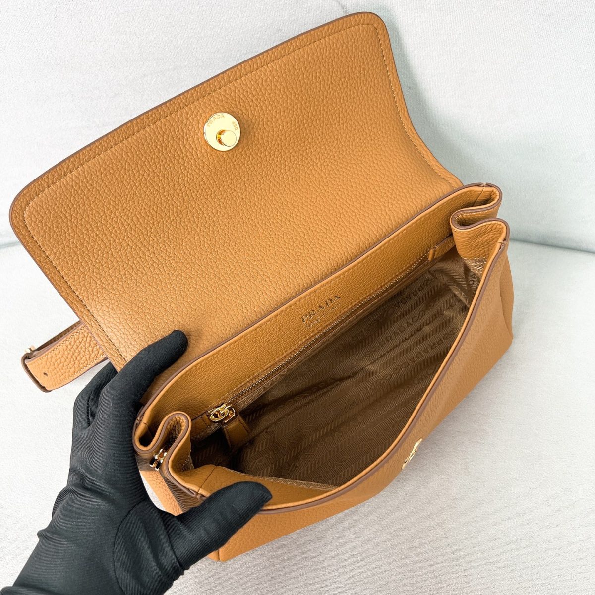 Prada Small Leather Shoulder Bag - Image 7