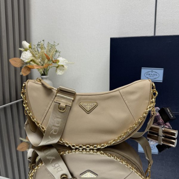Prada Demi-lune Re-Nylon Shoulder Bag