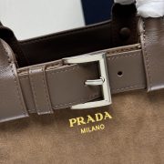 Prada Buckle Medium Leather Handbag With Belt - Image 5