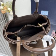 Prada Buckle Medium Leather Handbag With Belt - Image 8
