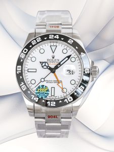 Best AAA Swiss Rolex Explorer II 216570 Replica with Polar White Dial, Stainless Steel Case – Super Clone Quality Watch For Men photo review