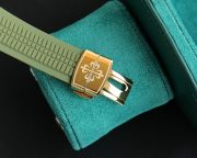 Best Swiss Super Clone Patek Aquanaut 5168G Replica 40mm Green Dial Rose Gold Diamond - Image 9