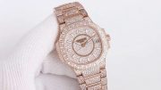 Best Swiss Super Clone Patek Philippe Nautilus 7021/1R-001 Replica Watch – 1729 Snow-Set Diamonds
