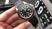 Swiss Super Clone Rolex Yacht-Master 116655 Replica Rose Gold – 40mm Ceramic & Rubber - Image 3