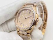 Best Swiss Super Replica Patek Philippe Nautilus 7014/1R-001 Rose Gold Diamond Watch - Image 3