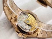 Best Swiss Super Replica Patek Philippe Nautilus 7014/1R-001 Rose Gold Diamond Watch - Image 5