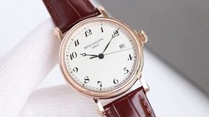 Best Swiss Patek Philippe Calatrava 5153J-011 Replica, 38mm, Super Clone, Brown Leather photo review