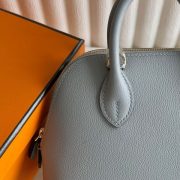 Hermes Bolide 1923 Mini Handmade Bag in Blue Glacier Evercolor Calfskin - Image 9
