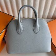 Hermes Bolide 1923 Mini Handmade Bag in Blue Glacier Evercolor Calfskin - Image 2