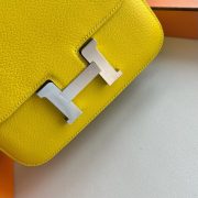 Hermes Constance 18 Handmade Bag in Jaune Naples Chevre Mysore Leather - Image 9