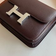 Hermes Constance 18 Handmade Bag in Rouge H Chevre Mysore Leather - Image 2