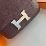 Hermes Constance 18 Handmade Bag in Rouge H Chevre Mysore Leather - Image 7