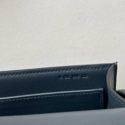 Hermes Geta Handmade Bag in Graphite Chevre Mysore Leather - Image 8