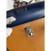 Hermes HSS Kelly Mini II Sellier Tri-color Bag in Silver/Craie/Black Epsom Calfskin - Image 8