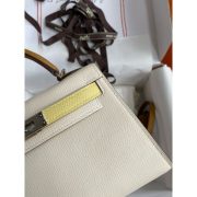 Hermes Kelly Mini II Sellier Tri-color Bag in Nata/Craie/Black Epsom Calfskin - Image 4
