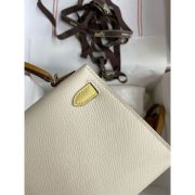 Hermes Kelly Mini II Sellier Tri-color Bag in Nata/Craie/Black Epsom Calfskin - Image 5