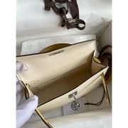 Hermes Kelly Mini II Sellier Tri-color Bag in Nata/Craie/Black Epsom Calfskin - Image 9