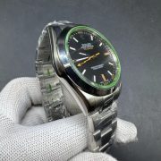 Best Swiss Rolex Milgauss 116400GV Replica – Iconic Design with Sapphire Crystal, Black Dial - Image 3