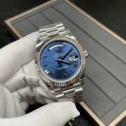 Best Swiss Super Clone Rolex Day-Date 228239 Replica Watch | 40mm Blue Diamond Dial - Image 3