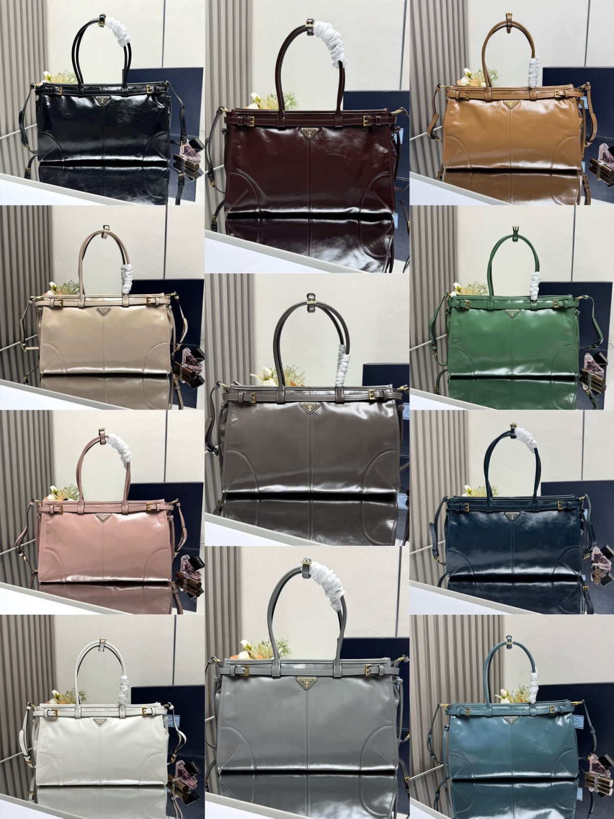 Prada Bonnie large leather handbag - Image 10