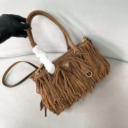 Prada Galleria medium suede bag with fringe - Image 2
